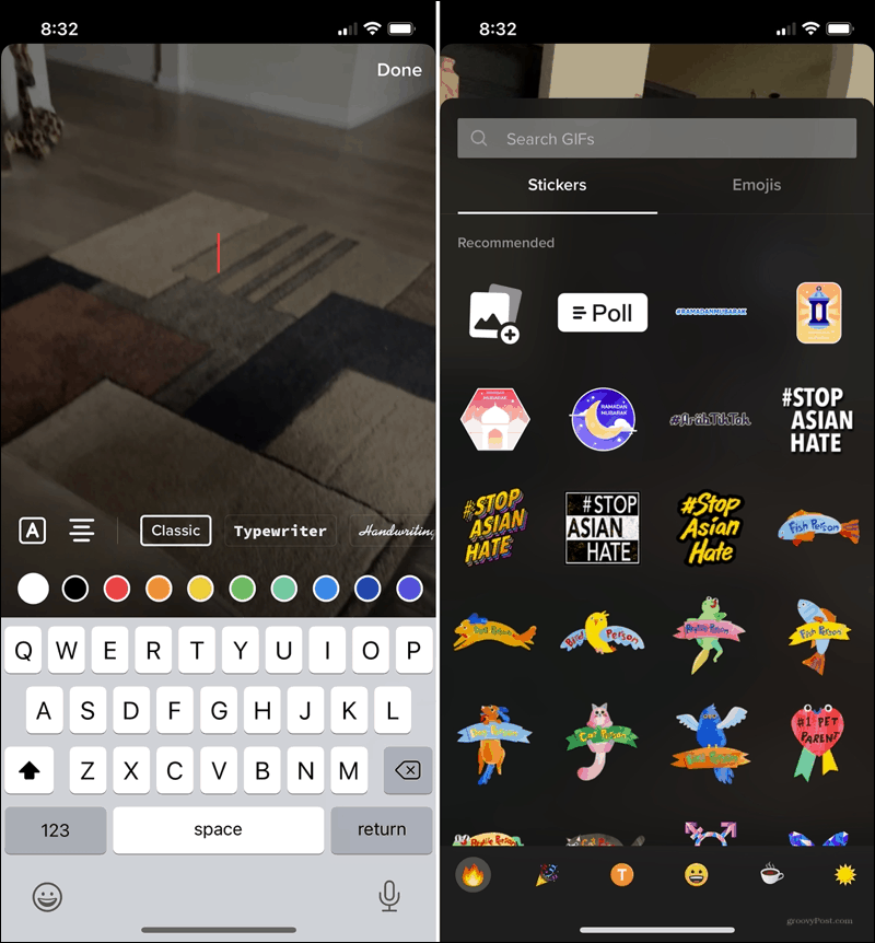 Add Text or Stickers to a Video