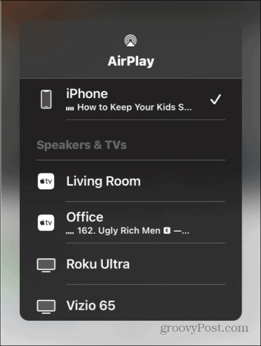 airplay iphone