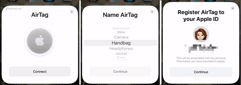 Connect AirTag to iPhone