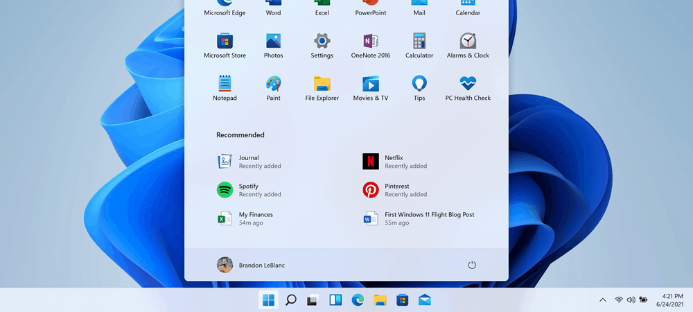 Windows 11 Desktop Taskbar