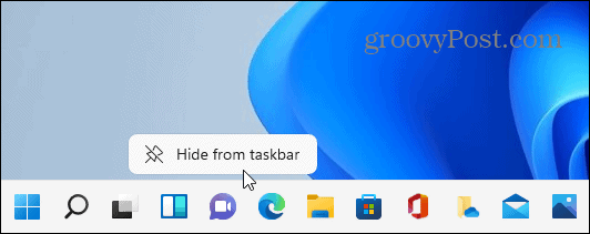 hide from taskbar