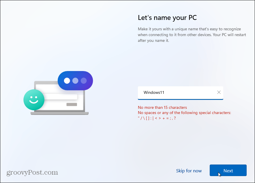 Name Windows 11 PC