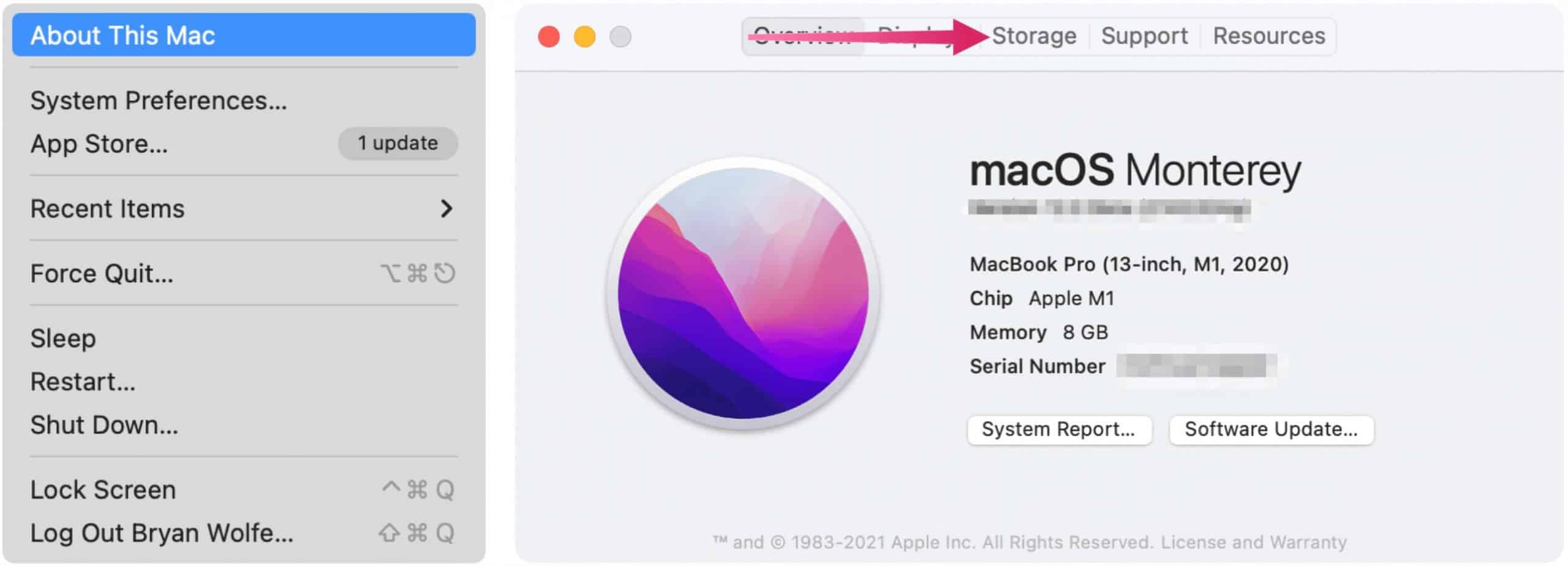 Free Up Storage about this Mac