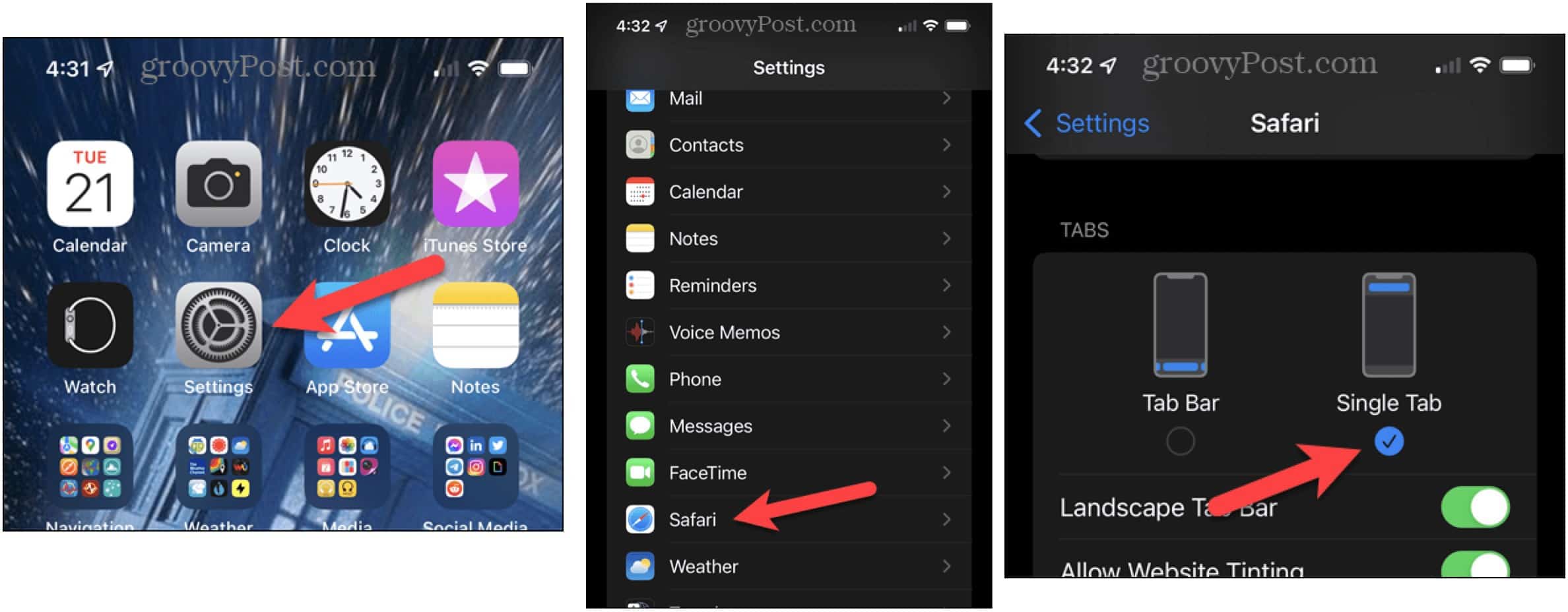 Déplacer la barre de recherche Safari dans iOS 15 sur iPhone