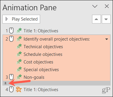 Expand an animation in the pane
