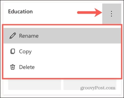 Edit a Collection in Microsoft Forms