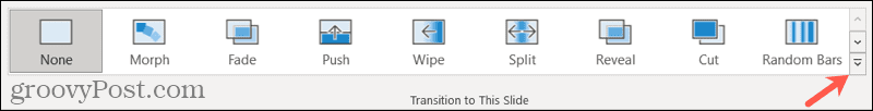 Slide transitions in PowerPoint