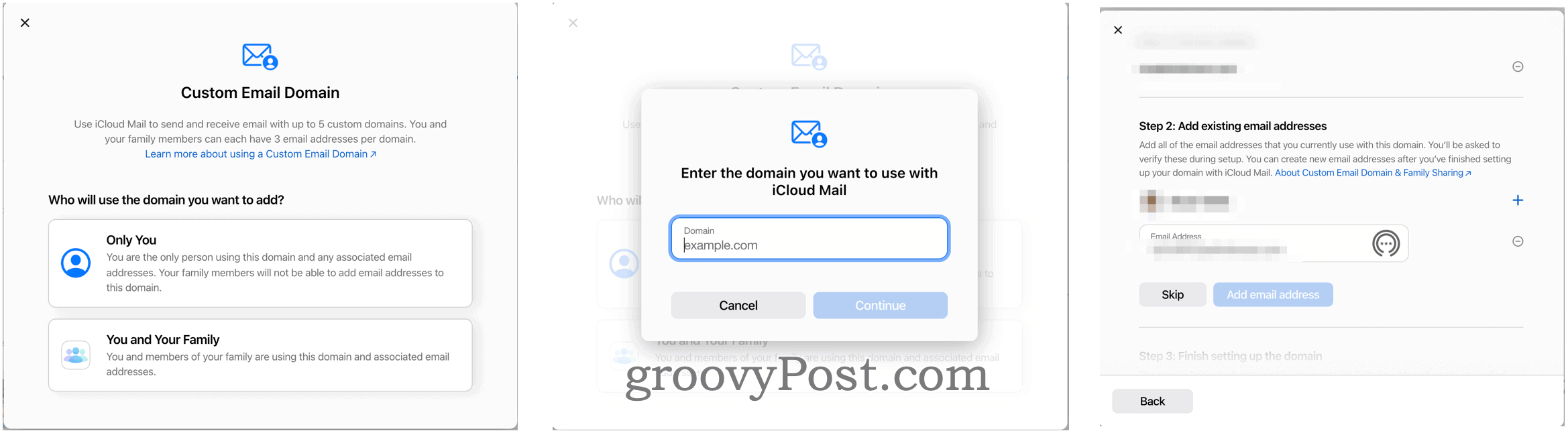 Create custom email domain