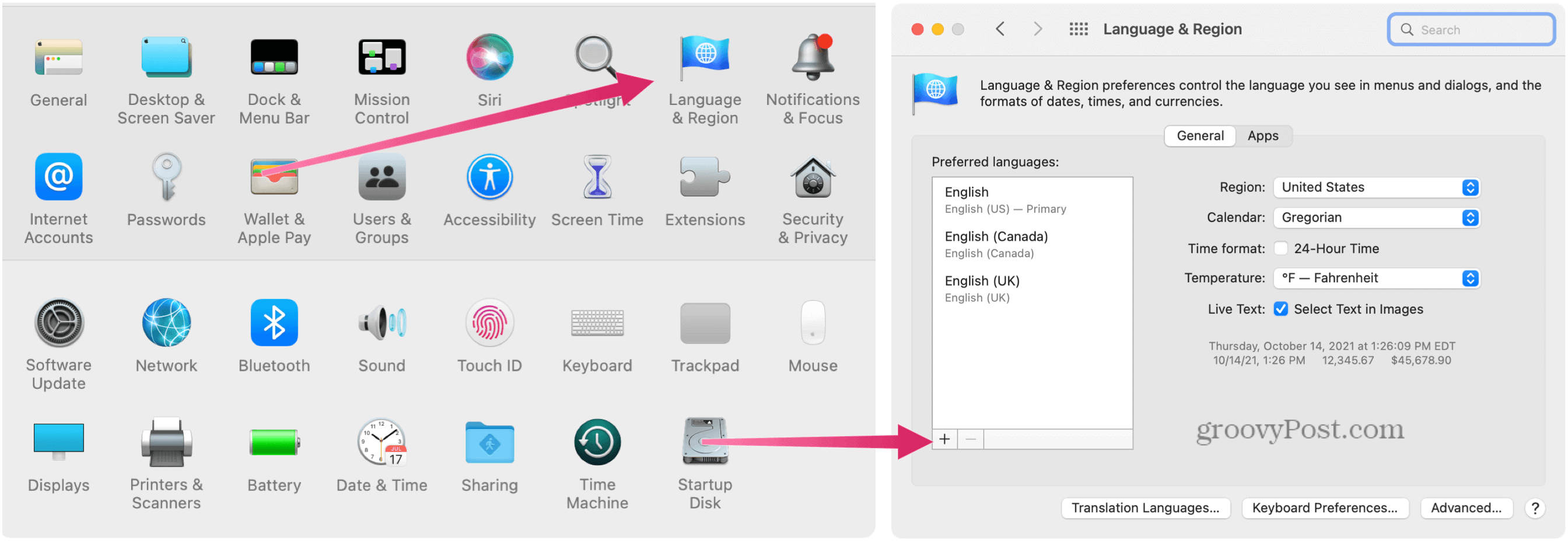Mac add language