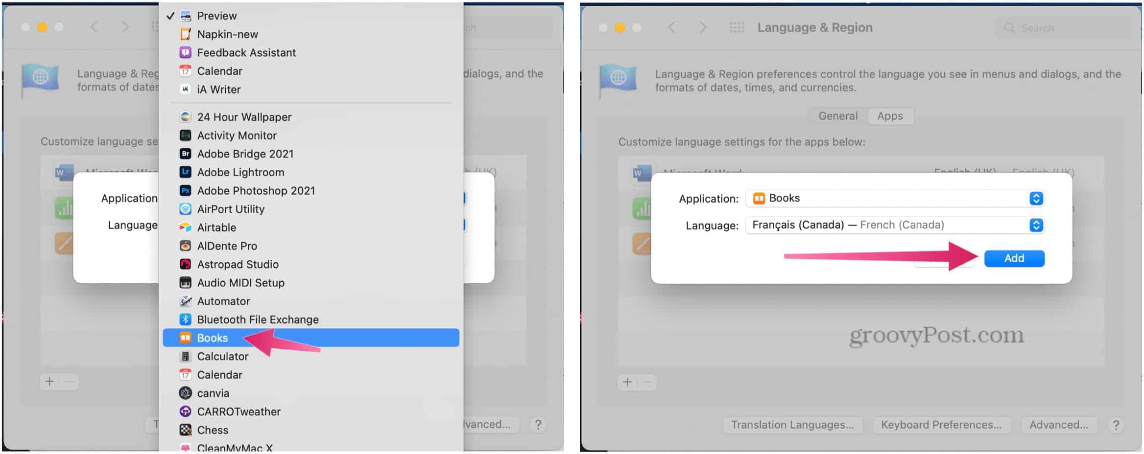 Mac choose language