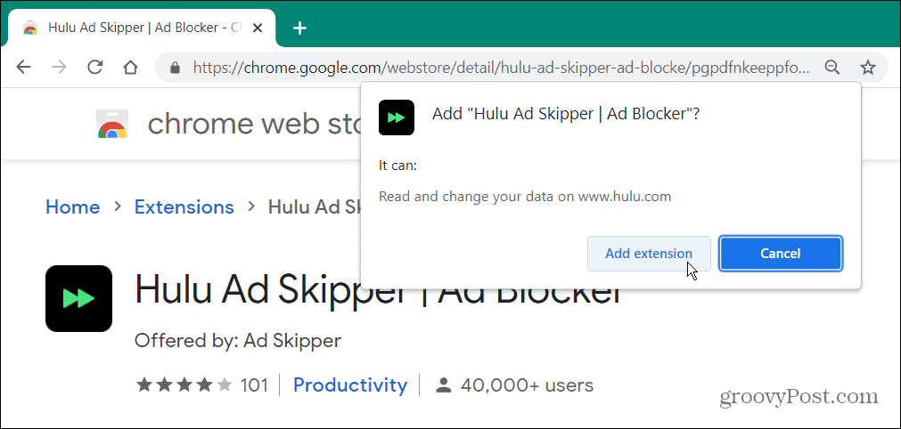 Hulu Ad-Block Extension