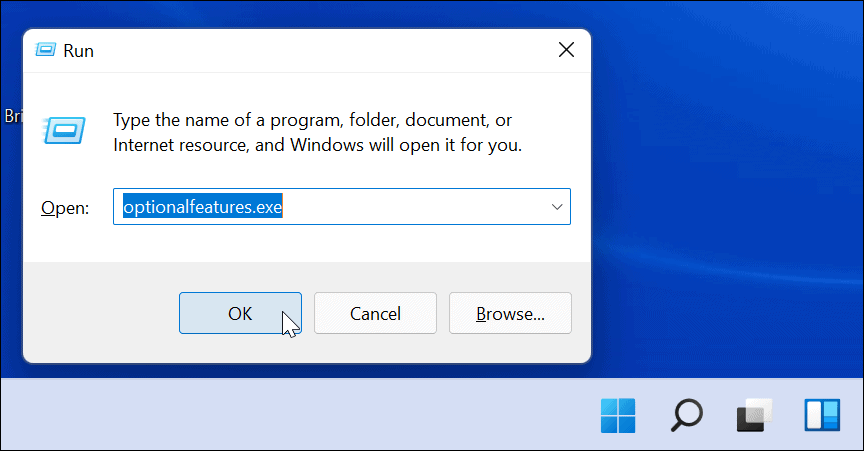 optional features Windows 11