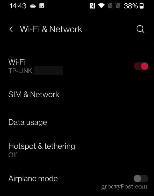 wi-fi and network