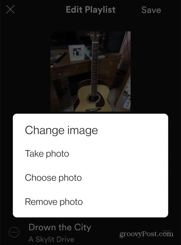 change photo playlist