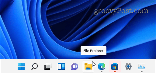 File Explorer icon taskbar