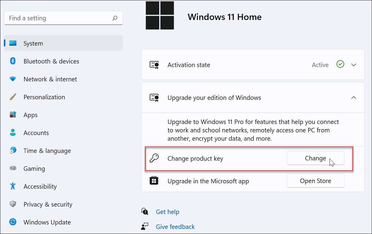 upgrade edition of Windows