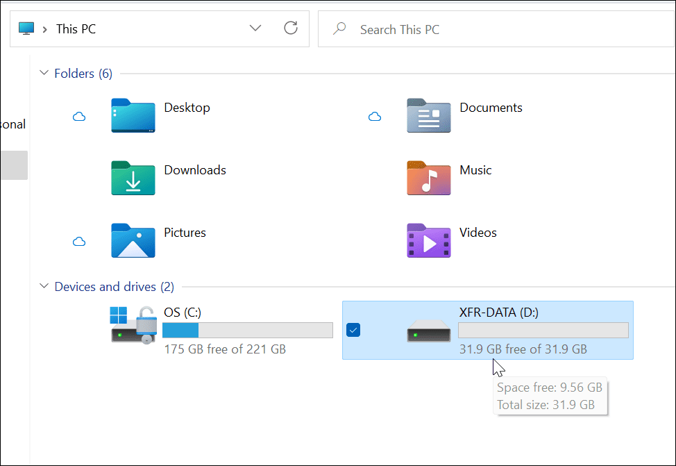 formatted drive file explorer
