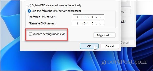 Alternate DNS Control Panel