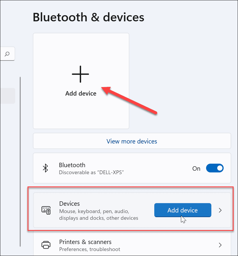 add Bluetooth Device Windows 11