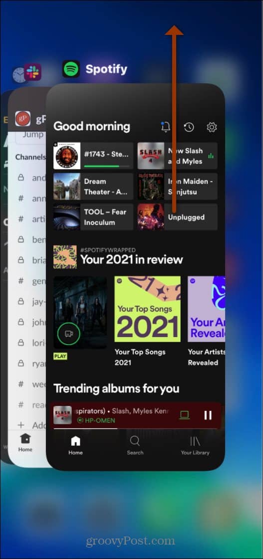 Close Spotify on Mobile