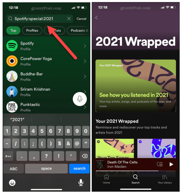 Search Spotify Wrapped