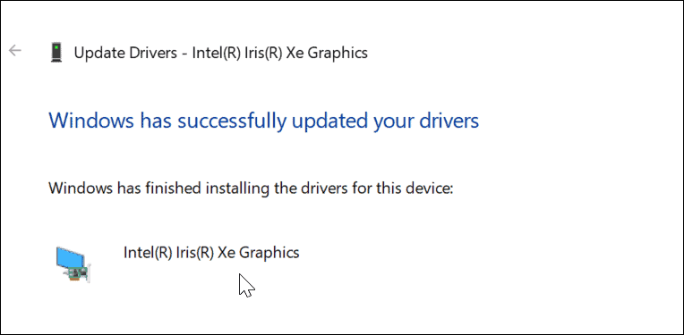 Update GPU Driver Success