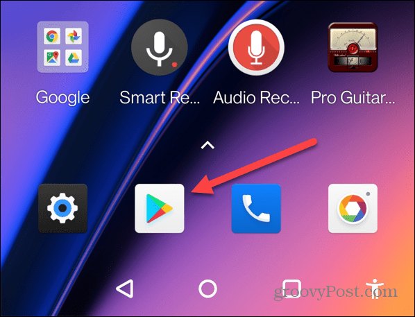 Google Play Store find apps taking up space on android