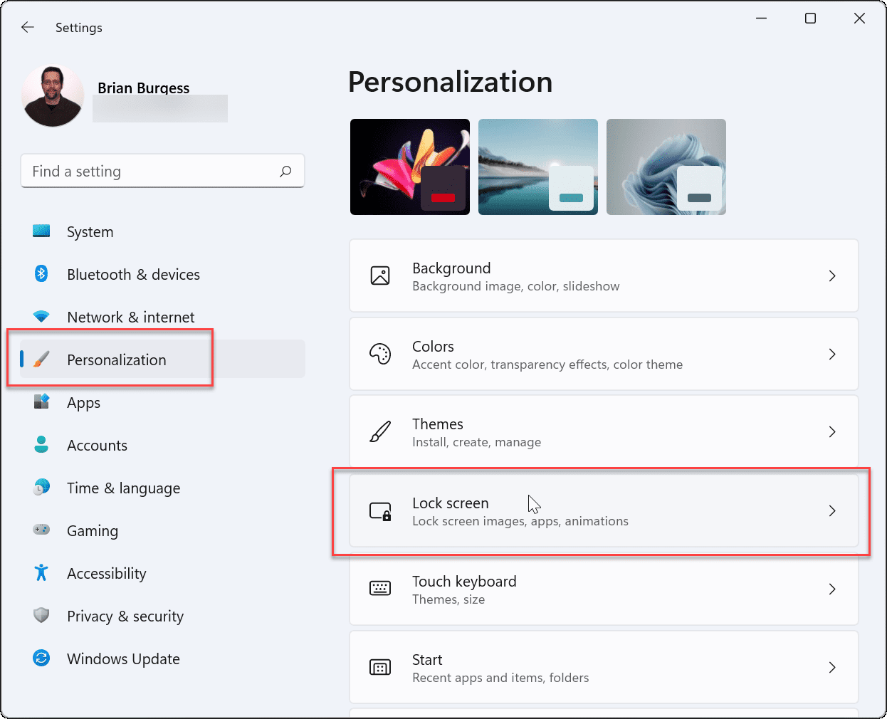 Personalization use screen savers Windows 11