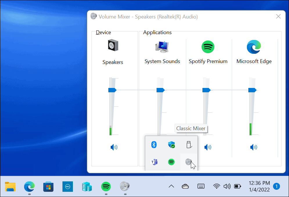 Restaurer le mélangeur de volume classique dans Windows 11