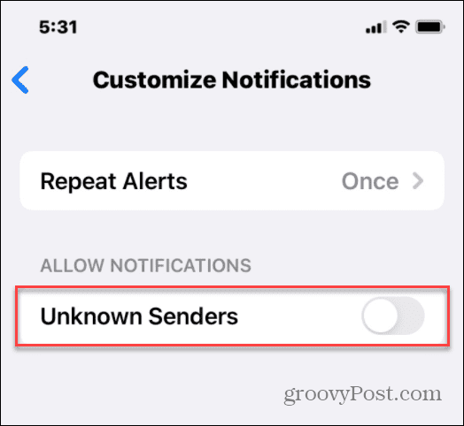 Hide Spam Texts from Unkown Senders on iPhone