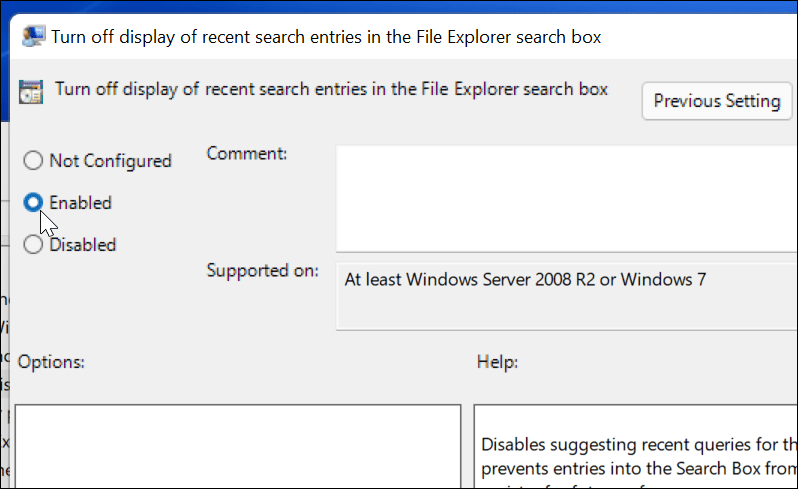 disable web search results on Windows 11