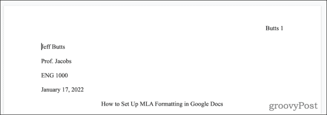 Google Docs Comment configurer le format MLA dans Google Docs