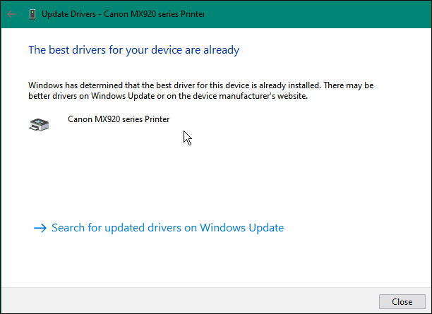auto check fix driver not available on windows 11