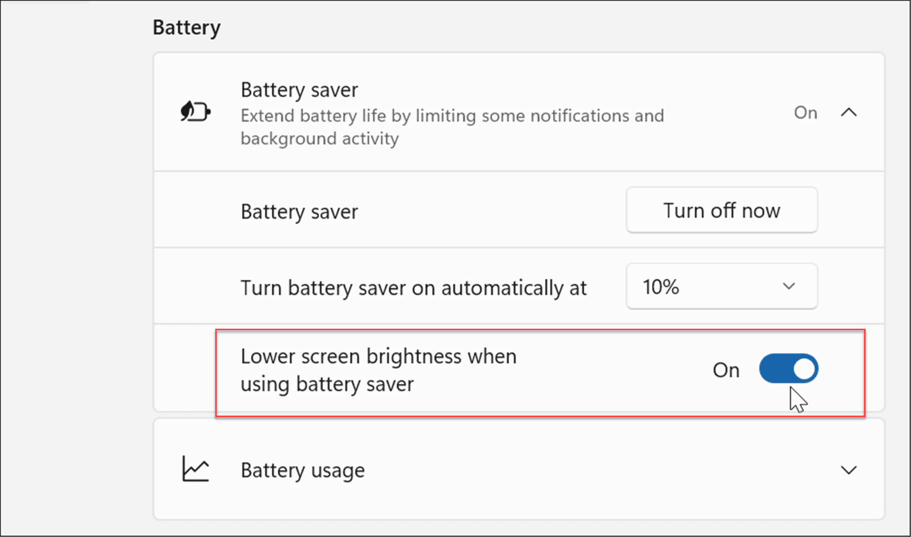 améliorer la durée de vie de la batterie sur Windows 11