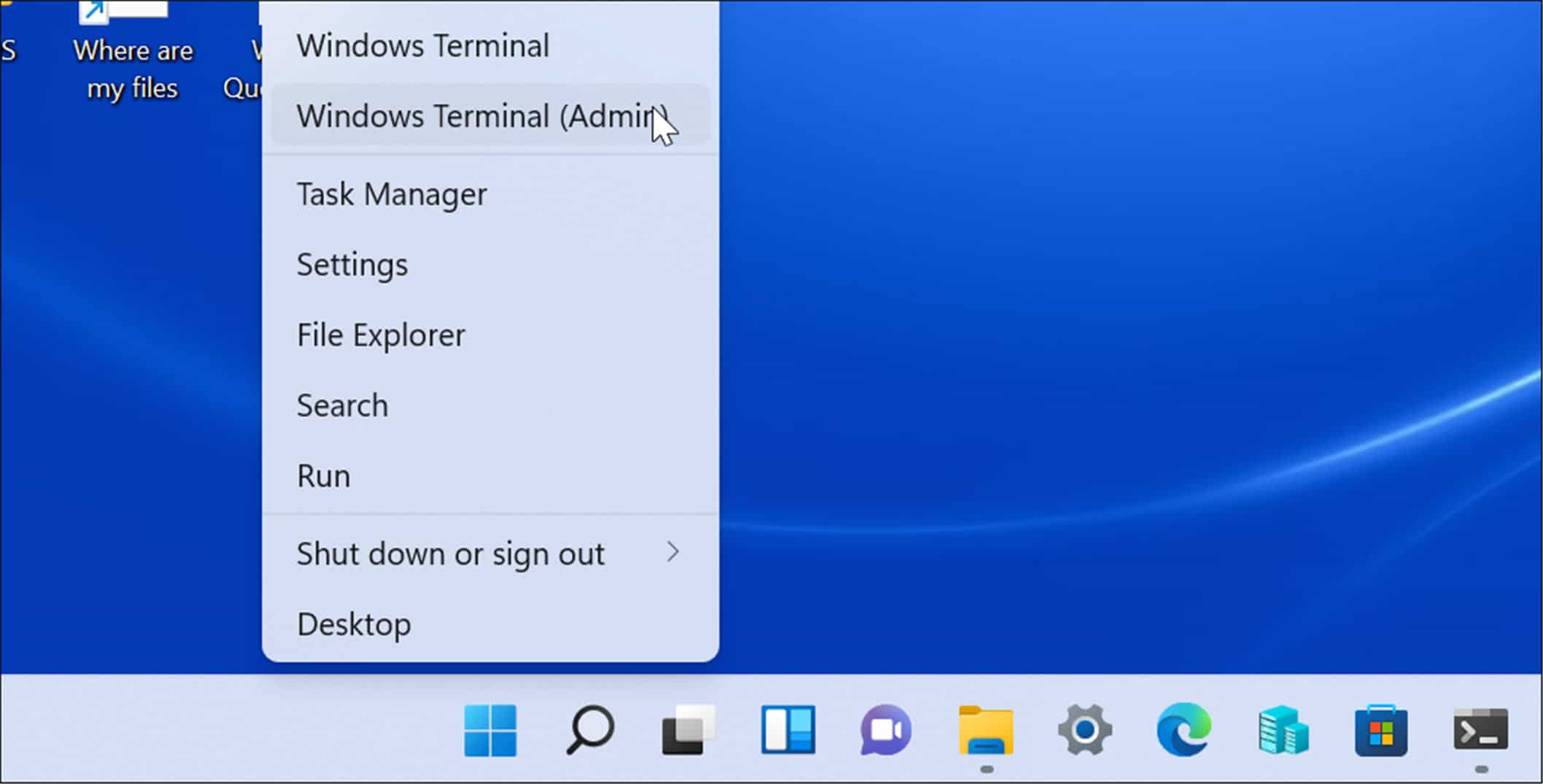 Administrateur de terminal Windows Windows 11