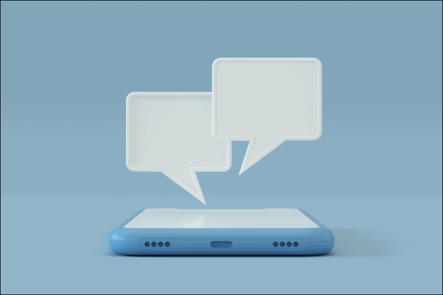 Chat message bubbles