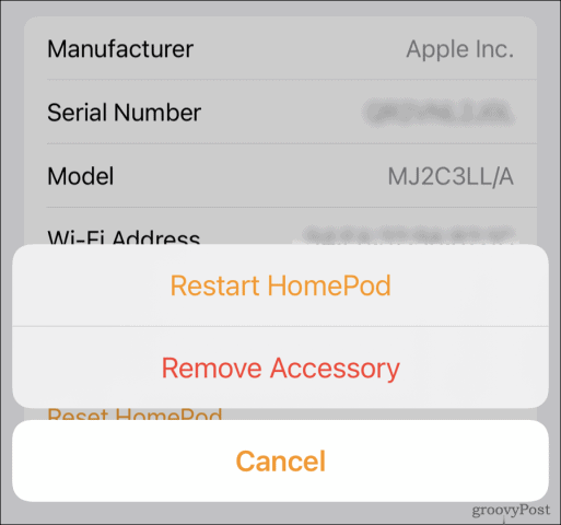 How to Restart or Reset a HomePod mini