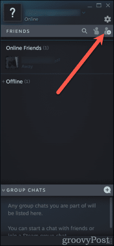 How to add a friend from friends window on steam