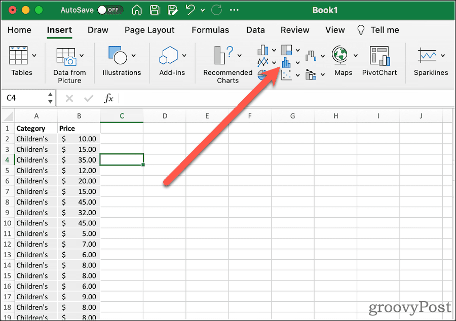 How to create a box plot in Excel