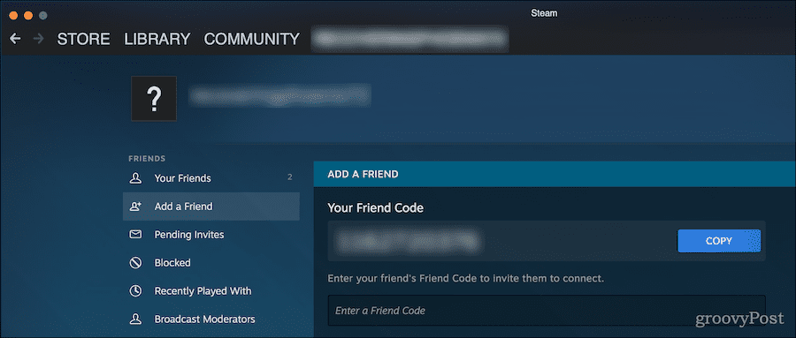 How to find friend code on steam