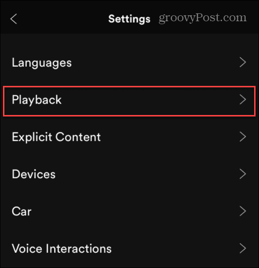 Playback-how to crossfade on Spotify
