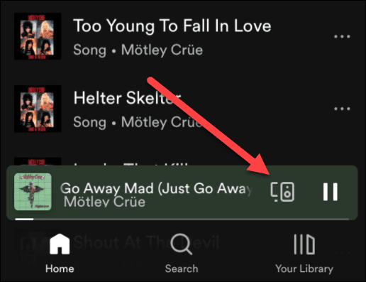 Spotify Connect button