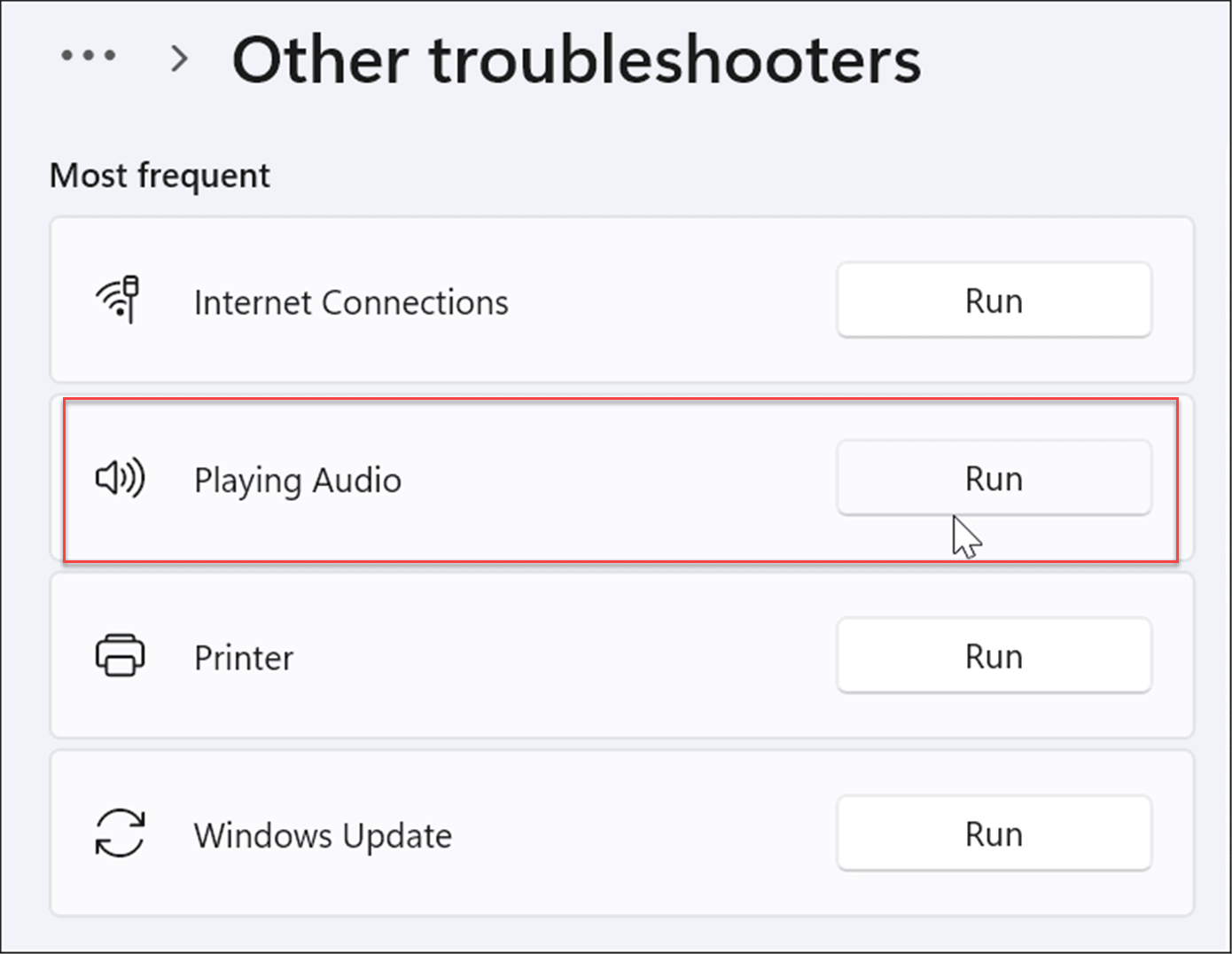 audio troubleshooter