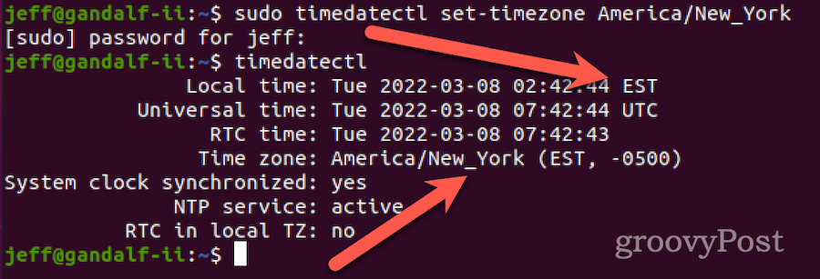 how to set the time zone in linux using timedatectl
