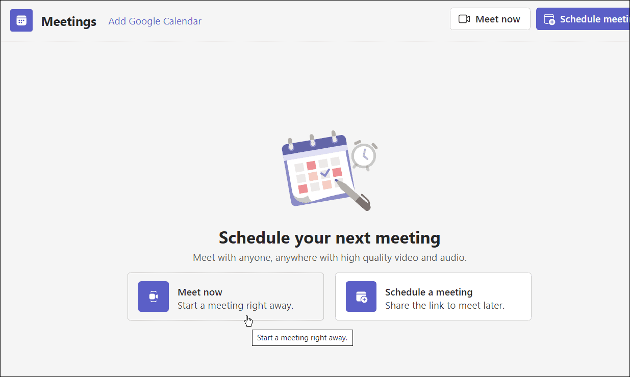 select on Meetings
