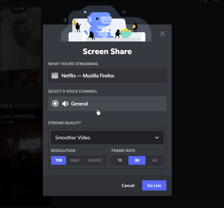 screen share options