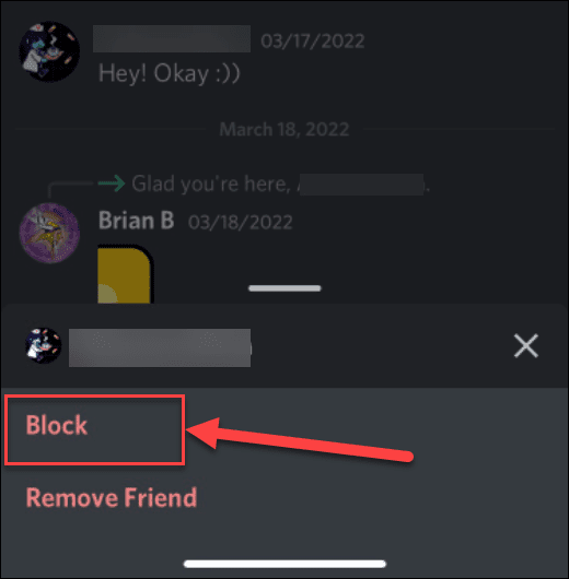 2 block how to report someone on discord