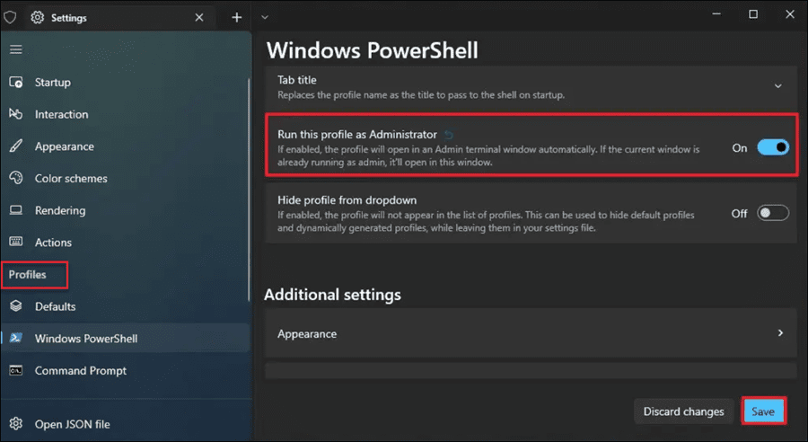 ouvrir powershell en tant qu'administrateur sur Windows 11