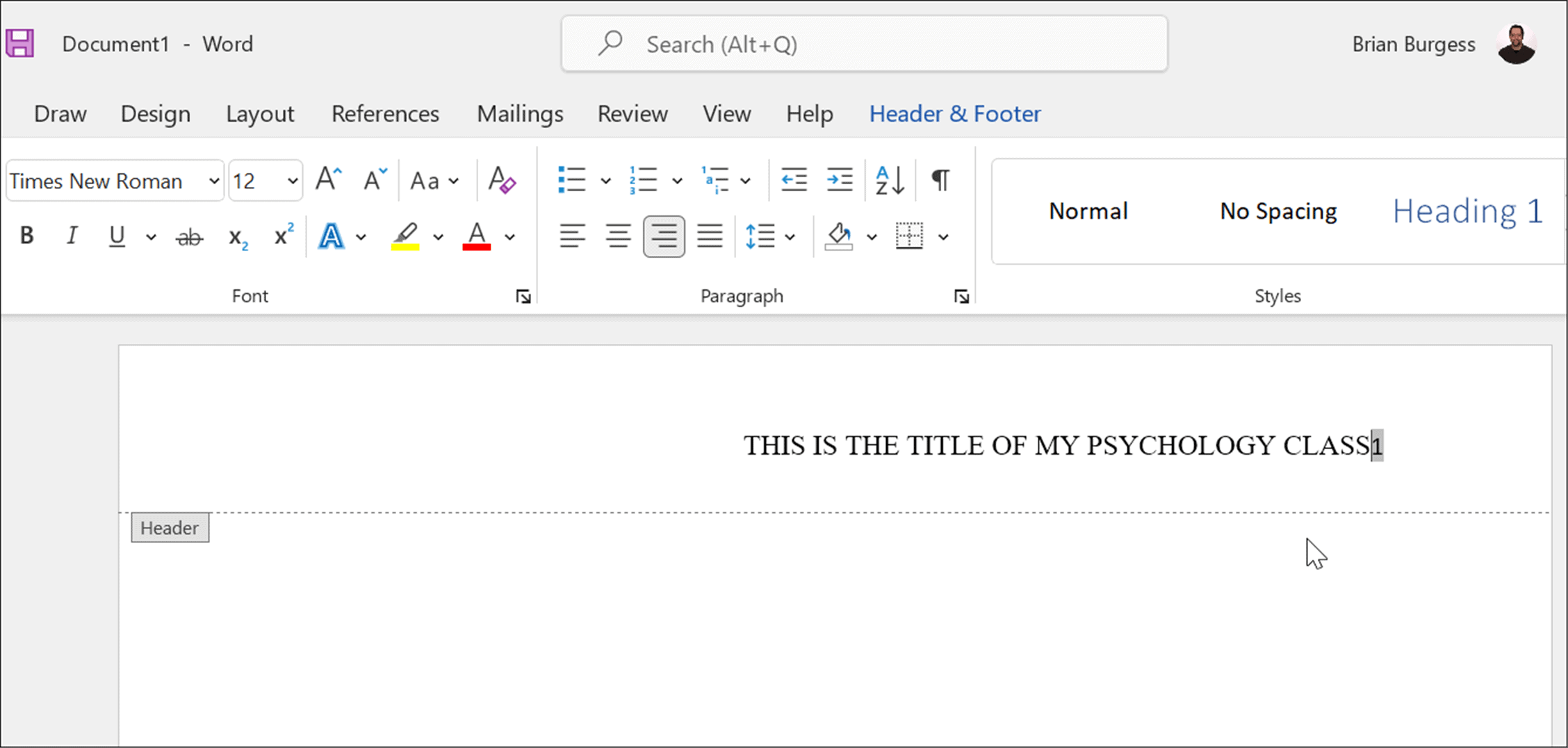 TITLE OF PAPER
