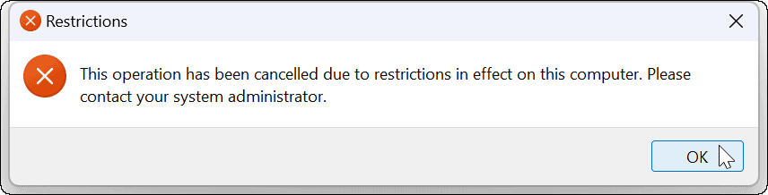 restricted access to cpl